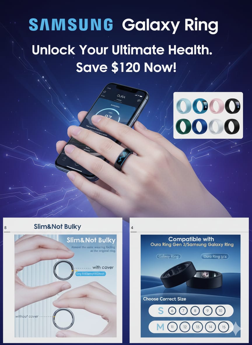 Tastee air fryer, 8-in-1 2026 SAMSUNG-Galaxy-Ring, AI-Smart-Ring-2026